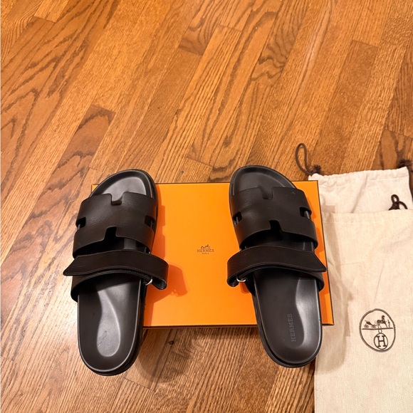 Hermes Black Men's Sandals